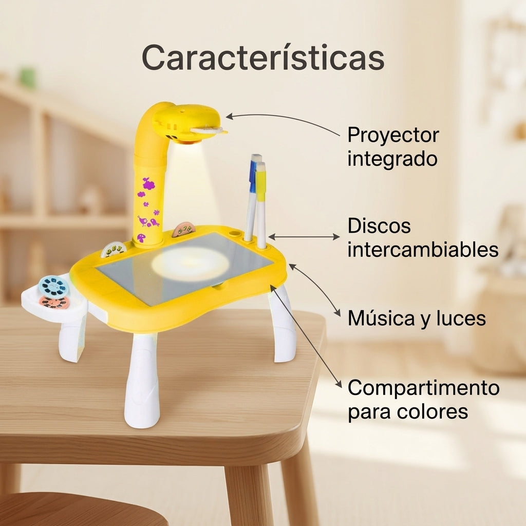 ArtiKids: características de la mesa de dibujo con proyector