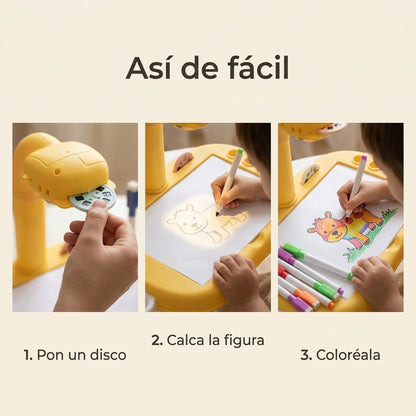 ArtiKids: así de fácil, pon un disco, calca y colorea