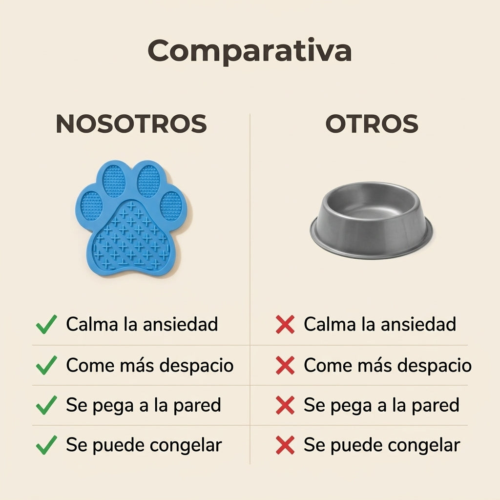 CalmLick: comparativa frente a otros tapetes