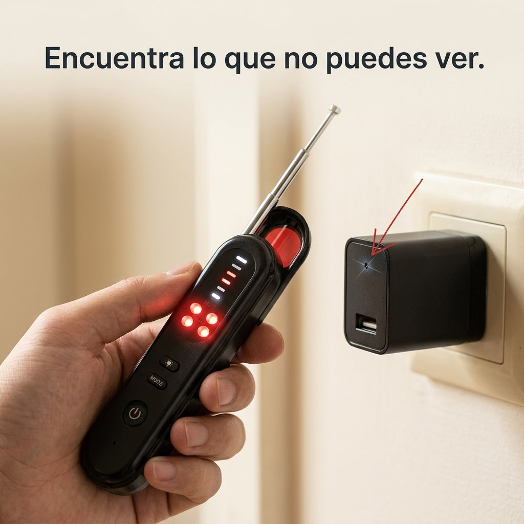 SafeScan: detecta una cámara oculta en un cargador de pared