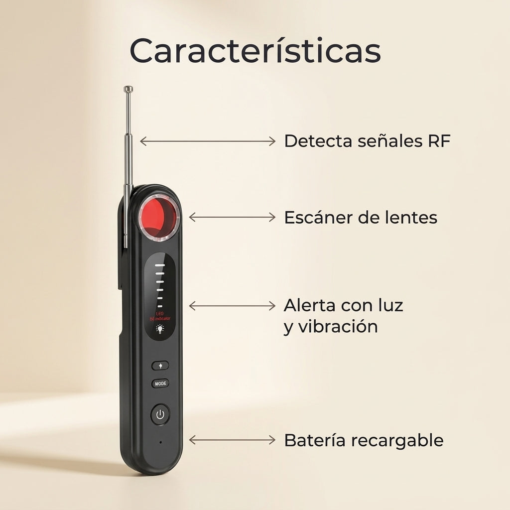 SafeScan: características del detector de cámaras ocultas